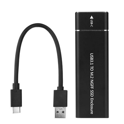 USB 3.1 Type-C kuni M.2 NGFF SSD ümbris kõvaketta kettakarp 6 Gbps välise korpusega ümbris m2 SATA SSD USB 3.1 2260/2280 jaoks