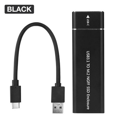 USB 3.1 Type-C į M.2 NGFF SSD korpusas kietojo disko disko dėžutė 6Gbps išorinio korpuso dėklas, skirtas m2 SATA SSD USB 3.1 2260/2280