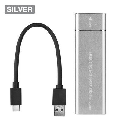 USB 3.1 Type-C į M.2 NGFF SSD korpusas kietojo disko disko dėžutė 6Gbps išorinio korpuso dėklas, skirtas m2 SATA SSD USB 3.1 2260/2280