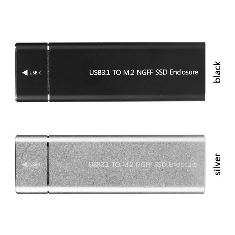 USB 3.1 Type-C līdz M.2 NGFF SSD korpuss cietā diska diska kaste 6Gbps ārējais korpusa korpuss m2 SATA SSD USB 3.1 2260/2280