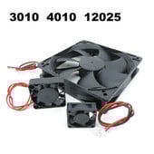 3010 4010 12025 ventiliatorius 5V 12V ventiliatorius DC be šepetėlių alyva aušinimo ventiliatorius 30x10mm 40x10mm 120x120x25mm 2PIN kompiuterio korpuso aušintuvas