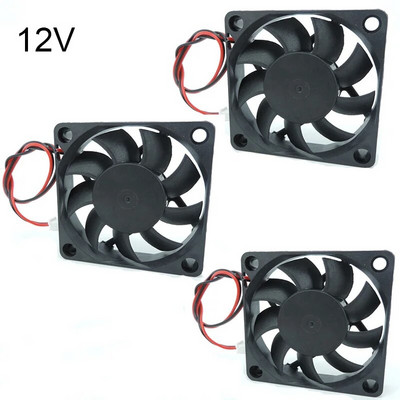DC 5V 12V 24V 60mm 6015 DC ventilaator 60x60x15mm 6cm jahutusjahuti arvuti PC CPU korpuse ventilaator toiteallika ventilaator XH2.54 2pin