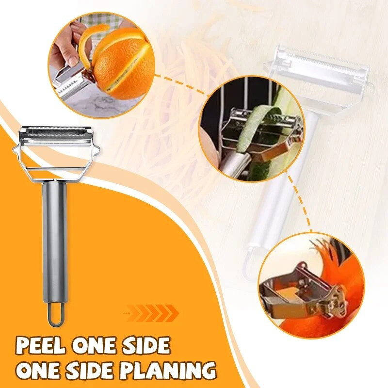 Νέος πολυλειτουργικός αποφλοιωτής από ανοξείδωτο χάλυβα Τρίφτης λαχανικών φρούτων πατάτας αγγουριού Φορητό εργαλείο αξεσουάρ κουζίνας Sharp