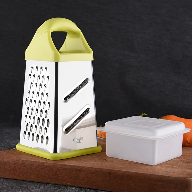 Keturių pusių nerūdijančio plieno peiliukai buitinė dėžės trintuvė rankinė sūrio pjaustyklė Daugiafunkcis daržovių pjaustytuvas Virtuvės įrankiai