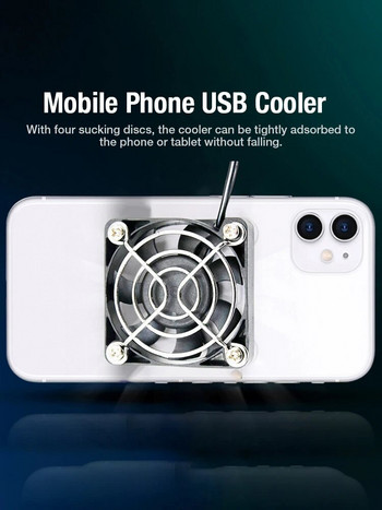 USB Cooling Pad Cooler Fan Gamepad GameShooter Σίγαση ελεγκτή καλοριφέρ Ψυγείο θερμότητας Φορητό γενικό ψυγείο κινητού τηλεφώνου