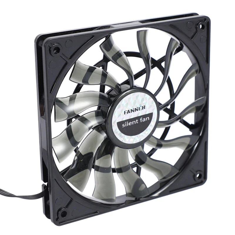 Plonas 12 mm storio 120 x 120 x 12 mm 12 V stalinio kompiuterio pagrindinis tylus ventiliatorius su 12 cm greičio važiuoklės aušinimo ventiliatoriumi