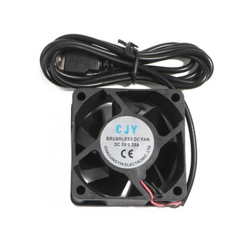 1PC 60mm 5V Fan 6010 6015 6020 6025 USB Ball Brushless Exhaust Cooling Fan Ανεμιστήρας DC Cooling Blower για υπολογιστή/κουτί τηλεόρασης/ντουλάπι AV