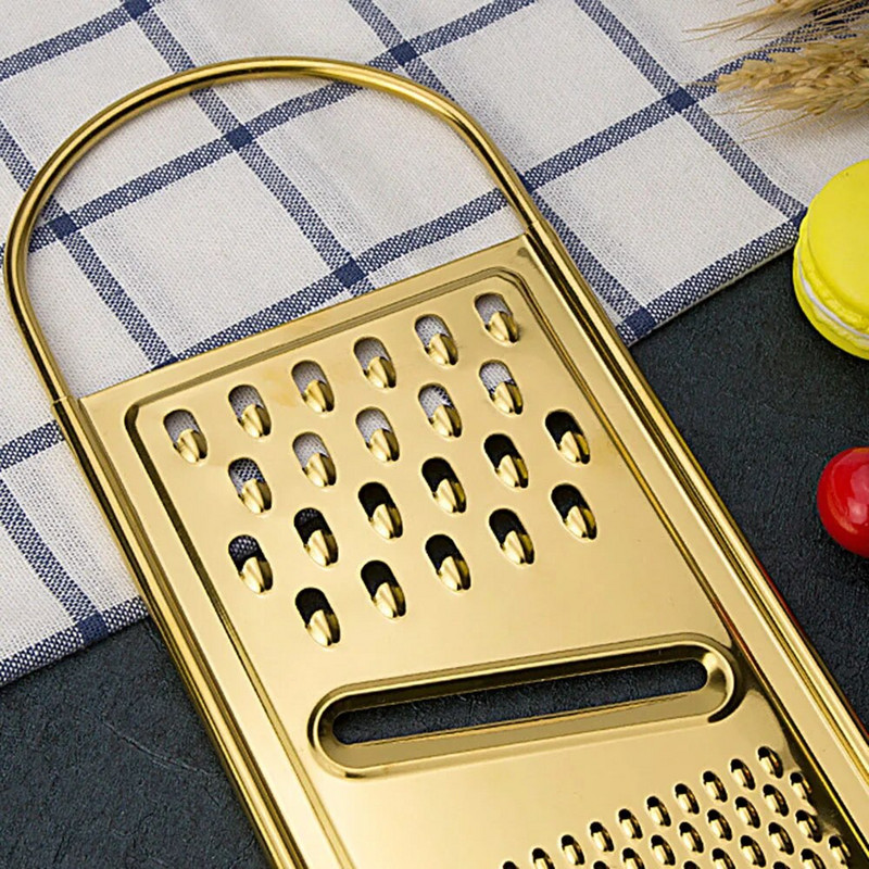 Zlatna ribalica od nehrđajućeg čelika Kuhinjska ribalica za povrće i voće Rezač za koru krumpira Struganje Sjeckalica Rezač Rezači za salatu Alati Alat za kuhanje