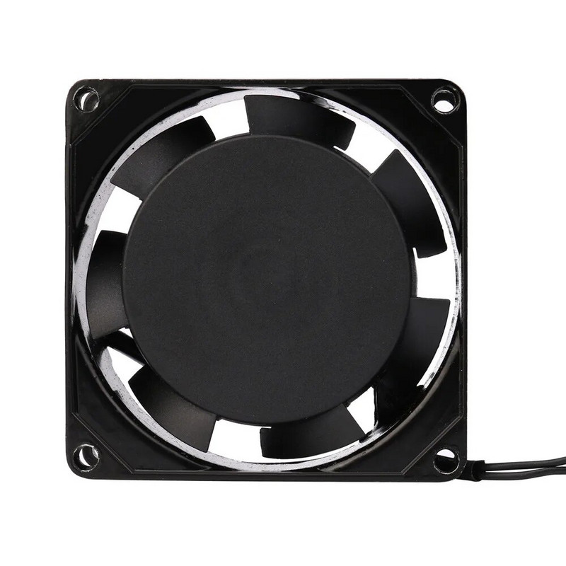 Kefe nélküli 8 cm 240 V x AC 80 mm fém x 80 mm ipari ventilátor 220 V 25 mm CPU ventilátor CPU