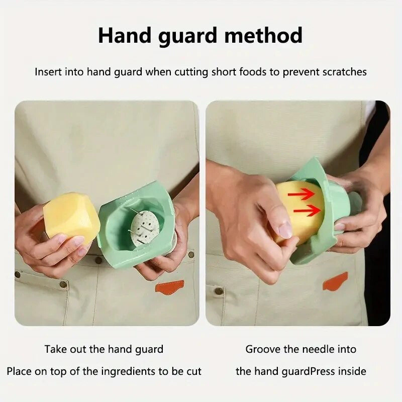 Set de plăci de ștergere a legumelor multifuncționale de protecție pentru mâini Răzătoare de legume Tăiător de legume morcovi, varză, robot de bucătărie Manual