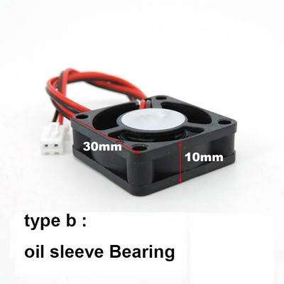 3 cm DC 5V 12V 24V 3010 30MM 30*30*10MM aušinimo ventiliatorius 3D spausdintuvo ventiliatorius grafikos plokštė ventiliatoriaus alyvos įvorė hidraulinis guolis 2 kontaktų laidas E1