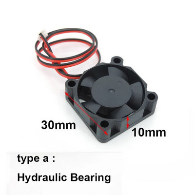 3 cm DC 5V 12V 24V 3010 30MM 30*30*10MM aušinimo ventiliatorius 3D spausdintuvo ventiliatorius grafikos plokštė ventiliatoriaus alyvos įvorė hidraulinis guolis 2 kontaktų laidas E1
