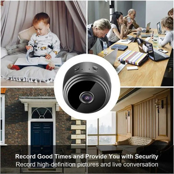 Μίνι κάμερα A9 Μίνι μαγνητική δικτυακή κάμερα 1080p Προστασία ασφαλείας Αξεσουάρ σπιτιού Μαύρη Smart Home Remote Monitor