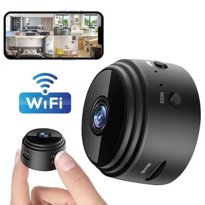 A9 mini kamera Mini mágneses hálózati kamera 1080p Biztonsági védelem Otthoni tartozékok Fekete Smart Home Remote Monitor