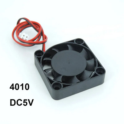 2 tűs 4010 ventilátor DC 5v 12v csendes, alacsony zajszintű kefe nélküli hűtőventillátor 3D nyomtató alkatrész 40mm 4cm hidraulikus csapágy Axiális 40mmx40mmx10mm L