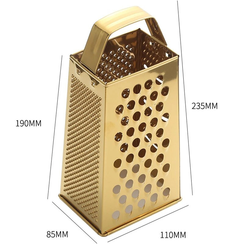 Nerūdijančio plieno keturpusiai smulkintuvai imbiero tarka Stereoskopinės daugiafunkcinės rankinės obliavimo staklės Virtuvės daržovių ir vaisių įtaisai