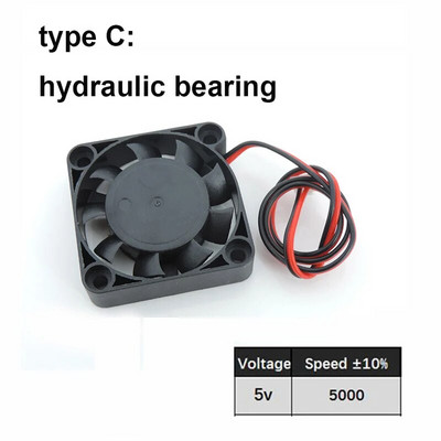 DC 5V 12V 24V 4010 40x40x10MM aušinimo ventiliatorius žemo triukšmo be šepetėlių pūstuvo rutulinio guolio įvorės hidraulinis skysčio guolis 3D spausdintuvui