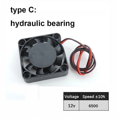 DC 5V 12V 24V 4010 40x40x10MM aušinimo ventiliatorius žemo triukšmo be šepetėlių pūstuvo rutulinio guolio įvorės hidraulinis skysčio guolis 3D spausdintuvui