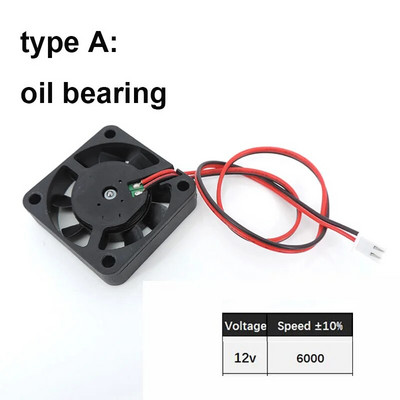 DC 5V 12V 24V 4010 40x40x10MM aušinimo ventiliatorius žemo triukšmo be šepetėlių pūstuvo rutulinio guolio įvorės hidraulinis skysčio guolis 3D spausdintuvui