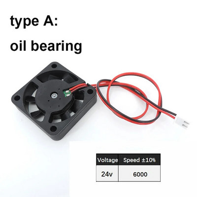 DC 5V 12V 24V 4010 40x40x10MM aušinimo ventiliatorius žemo triukšmo be šepetėlių pūstuvo rutulinio guolio įvorės hidraulinis skysčio guolis 3D spausdintuvui