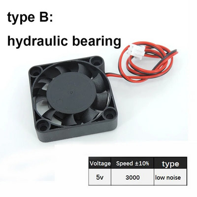 DC 5V 12V 24V 4010 40x40x10MM aušinimo ventiliatorius žemo triukšmo be šepetėlių pūstuvo rutulinio guolio įvorės hidraulinis skysčio guolis 3D spausdintuvui
