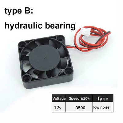 DC 5V 12V 24V 4010 40x40x10MM aušinimo ventiliatorius žemo triukšmo be šepetėlių pūstuvo rutulinio guolio įvorės hidraulinis skysčio guolis 3D spausdintuvui