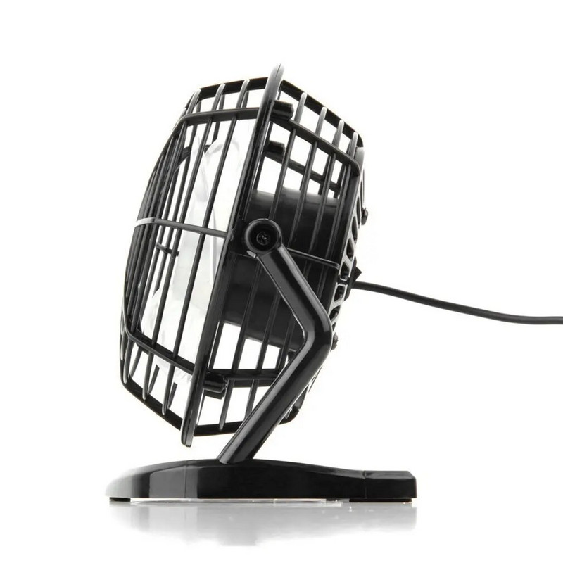 Mini Desk USB Fan Cooler Cooling Portable Black 4 Blades Fan Mute Cooler για φορητό υπολογιστή φορητού υπολογιστή DC 5V με καλώδιο USB