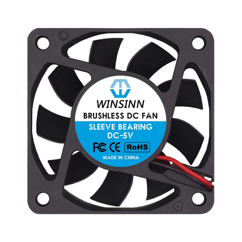 WINSINN 6015 60mm Ventilator DC 5V 12V 24V Manșon / Rulment cu bile duble Răcire fără perii 60x15mm 2PIN
