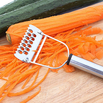 Мултифункционална ренде за зеленчуци от неръждаема стомана Белачка Резачка за картофи Моркови и плодове Преносими кухненски аксесоари