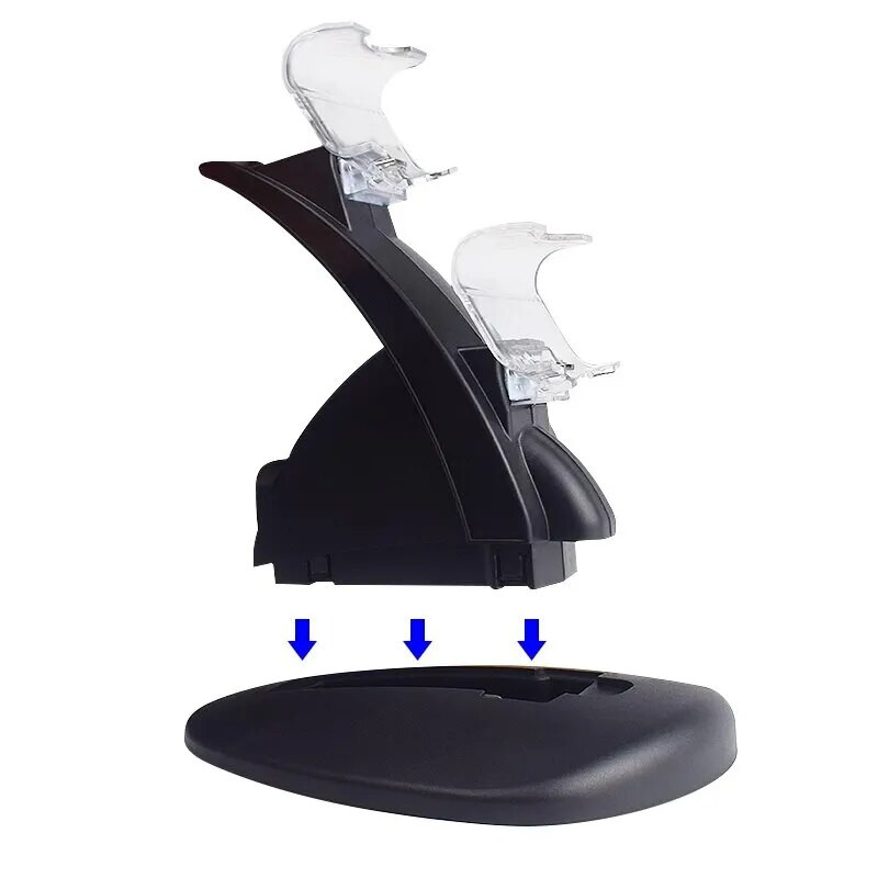 DATA FROG LED Dock de încărcare USB dublu Suport pentru controler pentru încărcător pentru gamepad Sony PS4/PS4 Slim/PS4 Pro