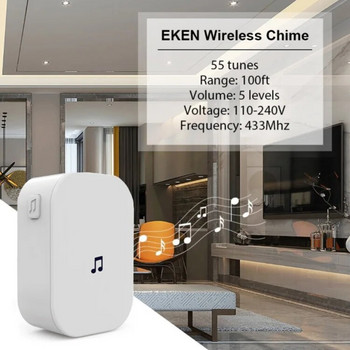 Ασύρματο Doorbell Indoor Chime για V7 V6 V5 M3 Wifi Doorbell Receiver Ding Dong