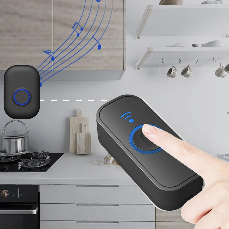 Sonerie fără fir acasă 433 Mhz Bun venit prieten Sonerie inteligentă 150 de metri distanță lungă 38 de melodii 4 nivele de volume Sonerie de ușă