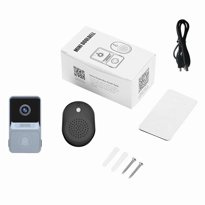 Naujas išmanusis namų durų skambutis WIFI kamera vaizdo telefonas belaidis durų skambutis Apsauga vaizdo domofonas HD naktinis matymas butams