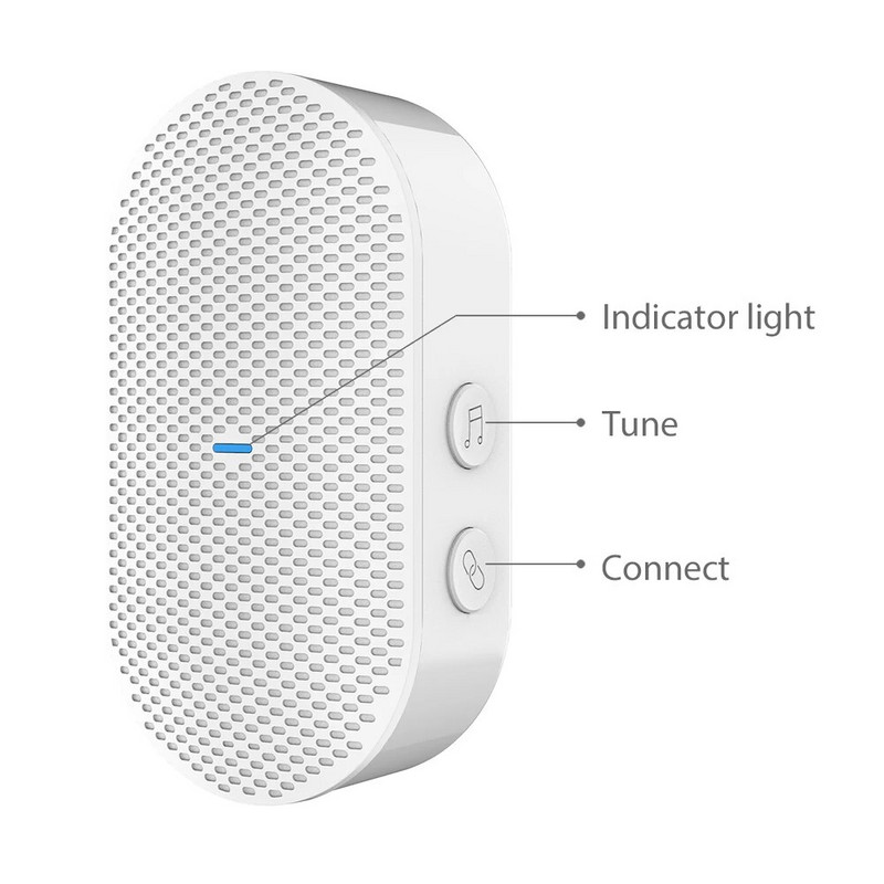 Új, kiváló minőségű P11 beltéri vevőkészülék alacsony fogyasztású Wi-Fi vezeték nélküli ajtócsengő EU US UK Plug Multiple Music Opcionális Super Standby