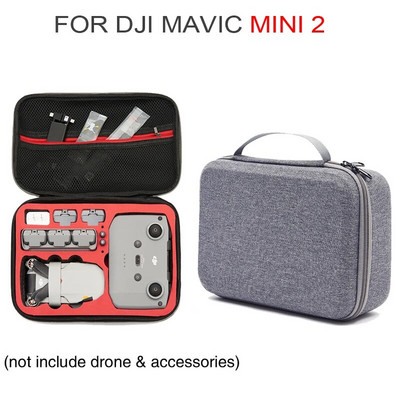 Drona uzglabāšanas soma DJI Mavic Mini 2 bezpilota lidaparātam un akumulatora glabāšanas soma pārnēsāšanas soma rokassomiņa ceļojumu kaste čemodāna drona piederumi