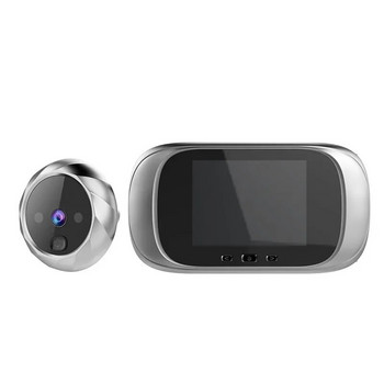 Ψηφιακή κάμερα 3,5 ιντσών Dell Peephole Viewer Ψηφιακή κάμερα πόρτας 120 μοιρών με γωνία προβολής ματιού βίντεο Bell Eye Door Door