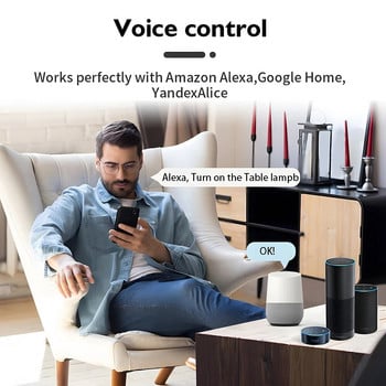 Aubess Smart Plug 20A WiFi With Power Monitoring EU Smart Socket eWelink Smart Life Έλεγχος εφαρμογής Υποστήριξη Alexa Google Home Yandex