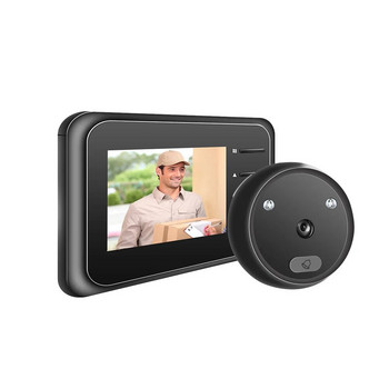 2,4-инчов видео цифров шпионка на вратата звънец за автоматично записване през нощта Maigic Eye камера до входа Електронен визьор за вратата