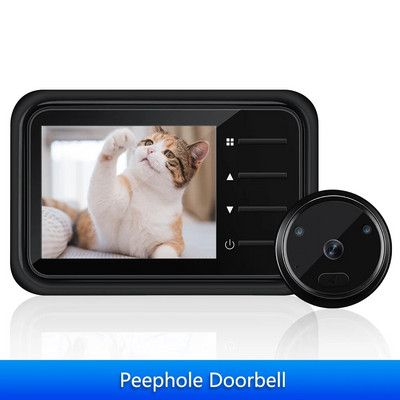 2,4 colio vaizdo skaitmeninis durų akutė, durų skambutis, automatinis naktinio vaizdo įrašymo „Maigic Eye“ fotoaparatas, skirtas įvesti elektroninį durų ieškiklį