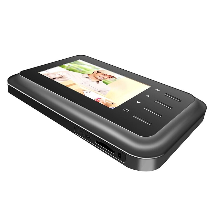 2,4 colio vaizdo skaitmeninis durų akutė, durų skambutis, automatinis naktinio vaizdo įrašymo „Maigic Eye“ fotoaparatas, skirtas įvesti elektroninį durų ieškiklį