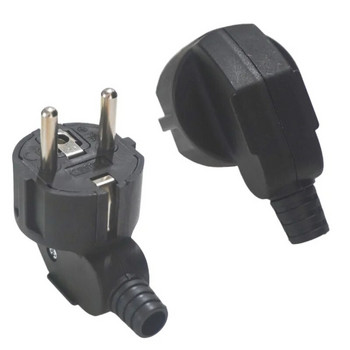 ЕС щепсел адаптер 16A мъжки резервни контакти Rewireable Schuko Electeic Socket Евро конектор за захранващ удължителен кабел，Корея