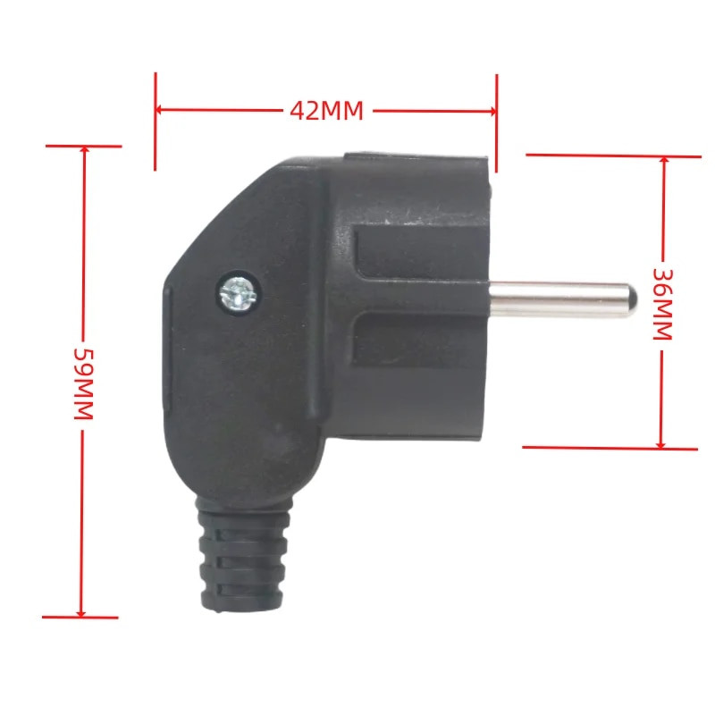 ES spraudņa adaptera 16A vīrišķā nomaiņas kontaktligzdas Atkārtoti savienojamas Schuko Electeic ligzdas eiro savienotājs strāvas pagarinātāja kabelim, Koreja