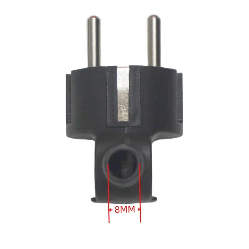 ES spraudņa adaptera 16A vīrišķā nomaiņas kontaktligzdas Atkārtoti savienojamas Schuko Electeic ligzdas eiro savienotājs strāvas pagarinātāja kabelim, Koreja