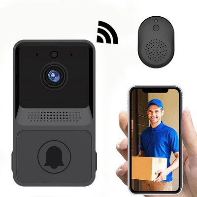 Mobiliojo telefono stebėjimas Wi-Fi belaidžio vaizdo durų skambučio pora Ding Dong kostiumas infraraudonųjų spindulių naktinis matymas gali būti trumpalaikis vaizdo įrašymas