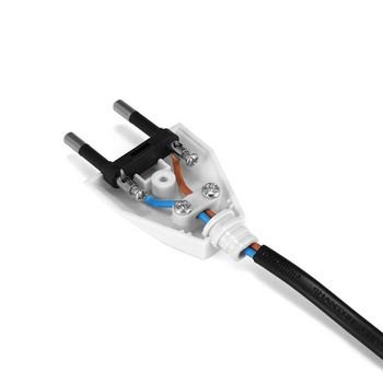 Адаптер за щепсел за ЕС Захранващ щепсел с възможност за повторно свързване 4,0 мм мъжки електрически контакти Schuko Франция Германия Адаптер за удължителен кабел Щепсел