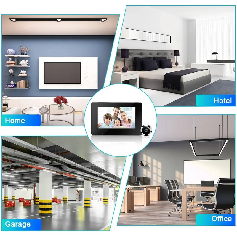 4,3-inčni špijunka za gledanje vrata Kamera za zvono na vratima 120° LCD 100 W piksela Pametna elektronička kamera za mačje oko vrata Vanjski monitor