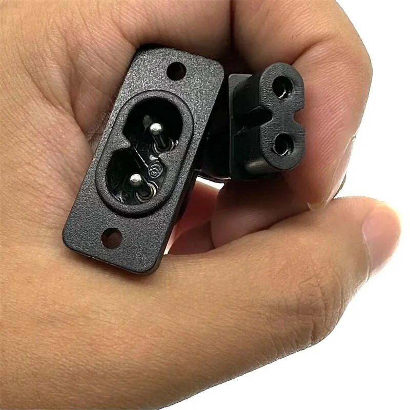 IEC320-C7 C8 2PIN isase ja emase dokkimispistik 2,5A 250V lauaarvuti pistikupesa juhtmestiku pistik