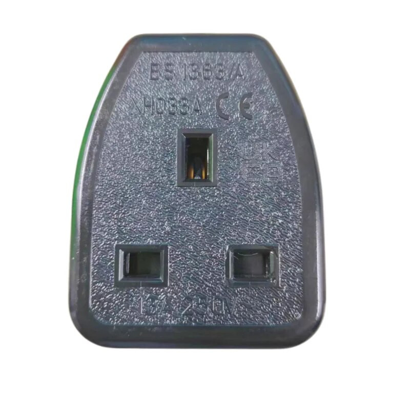 1vnt 13A 250V JK Didžiosios Britanijos standartinis moteriškas lizdas maitinimo adapteris Nuimamas maitinimo laido kabelio jungties lizdas baltas/juodas