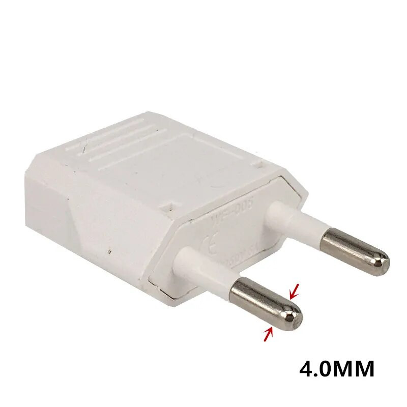 1 buc 4.0mm 4.8mm Adaptor de priză UE UE SUA Israel la Euro KR Brazilia Convertor de priză Adaptor de alimentare de călătorie american Prize de priză