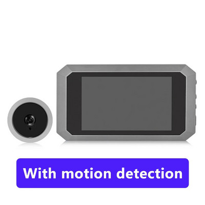 Digitális Eye Elektronikus kereső Fényképrögzítő Videó Digitális ajtónéző 3,97 hüvelykes LCD képernyős ajtó kukucskáló kamera 1400mAh